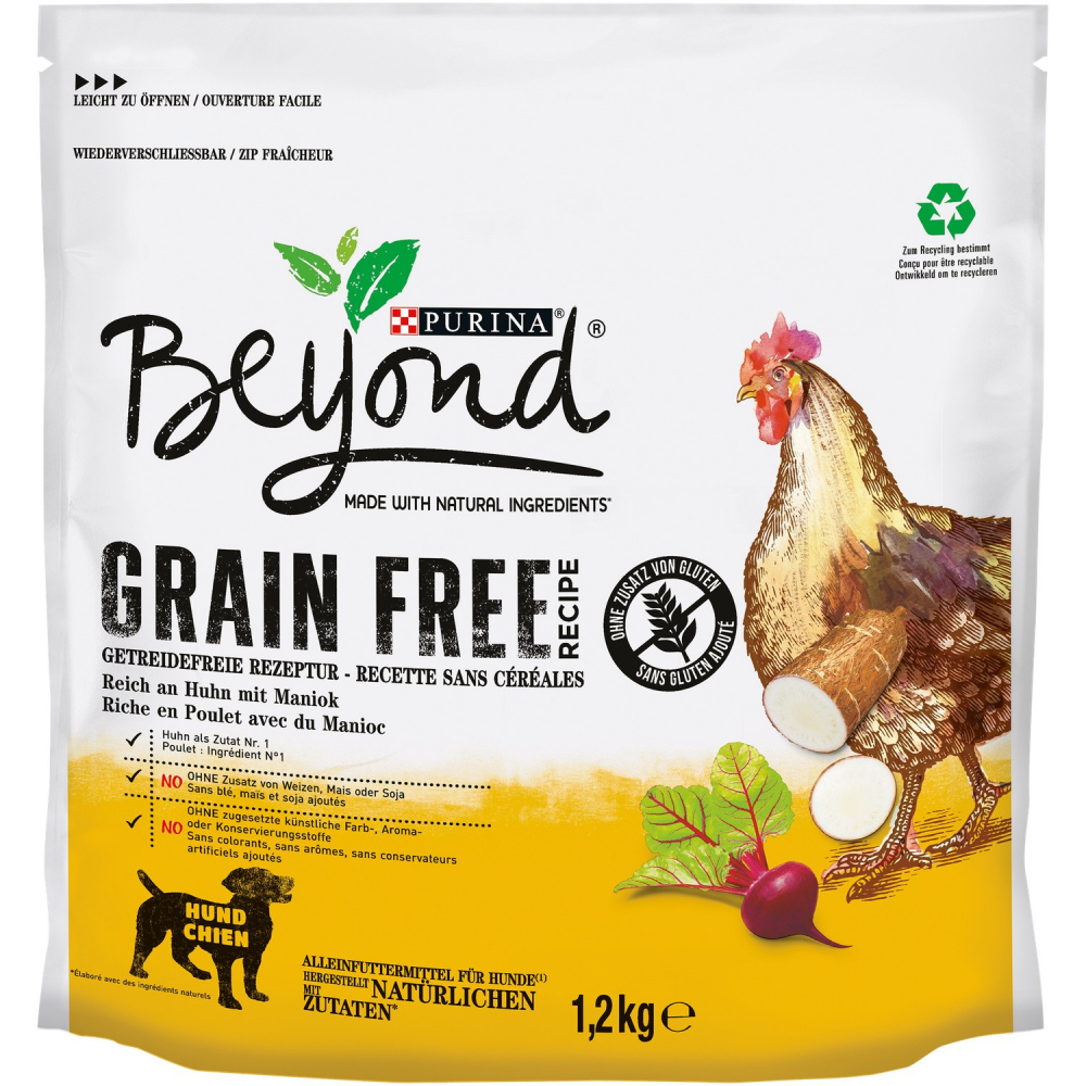 Croquettes pour chien au poulet avec du Manioc Beyond 1.2Kg - PURINA