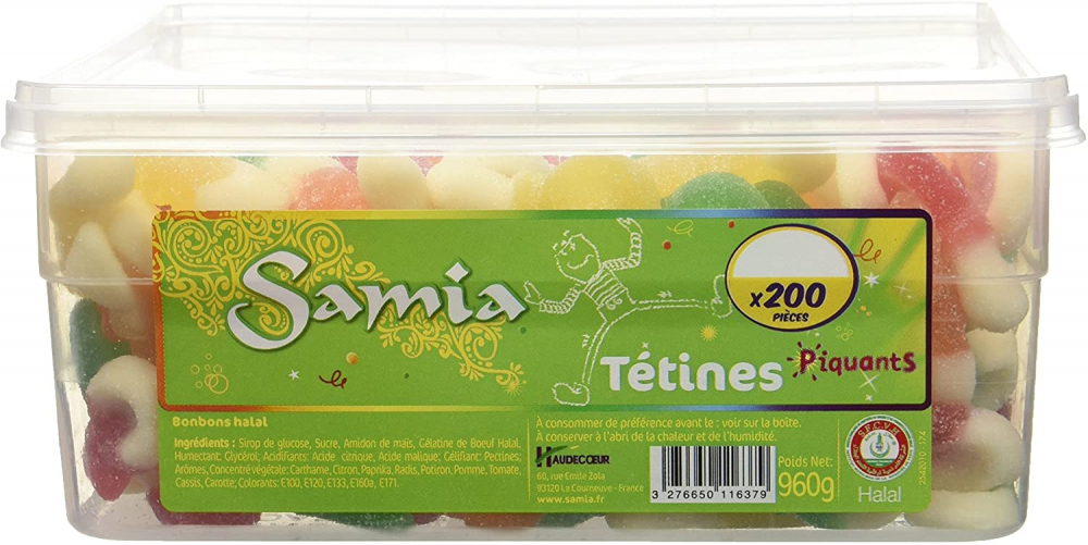 Bonbons tétines halal x200 - SAMIA