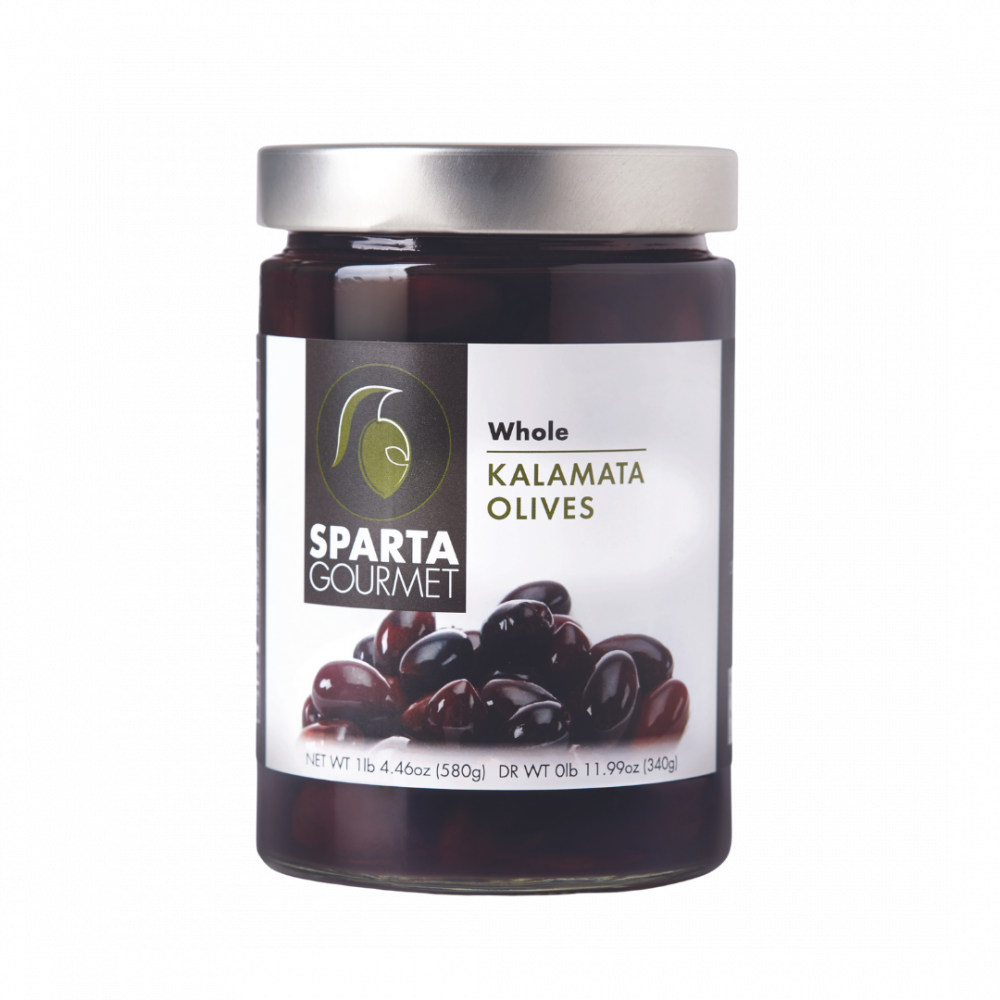 Sparta Gourmet Kalamata Olives Whole 340gr (glass Jar)