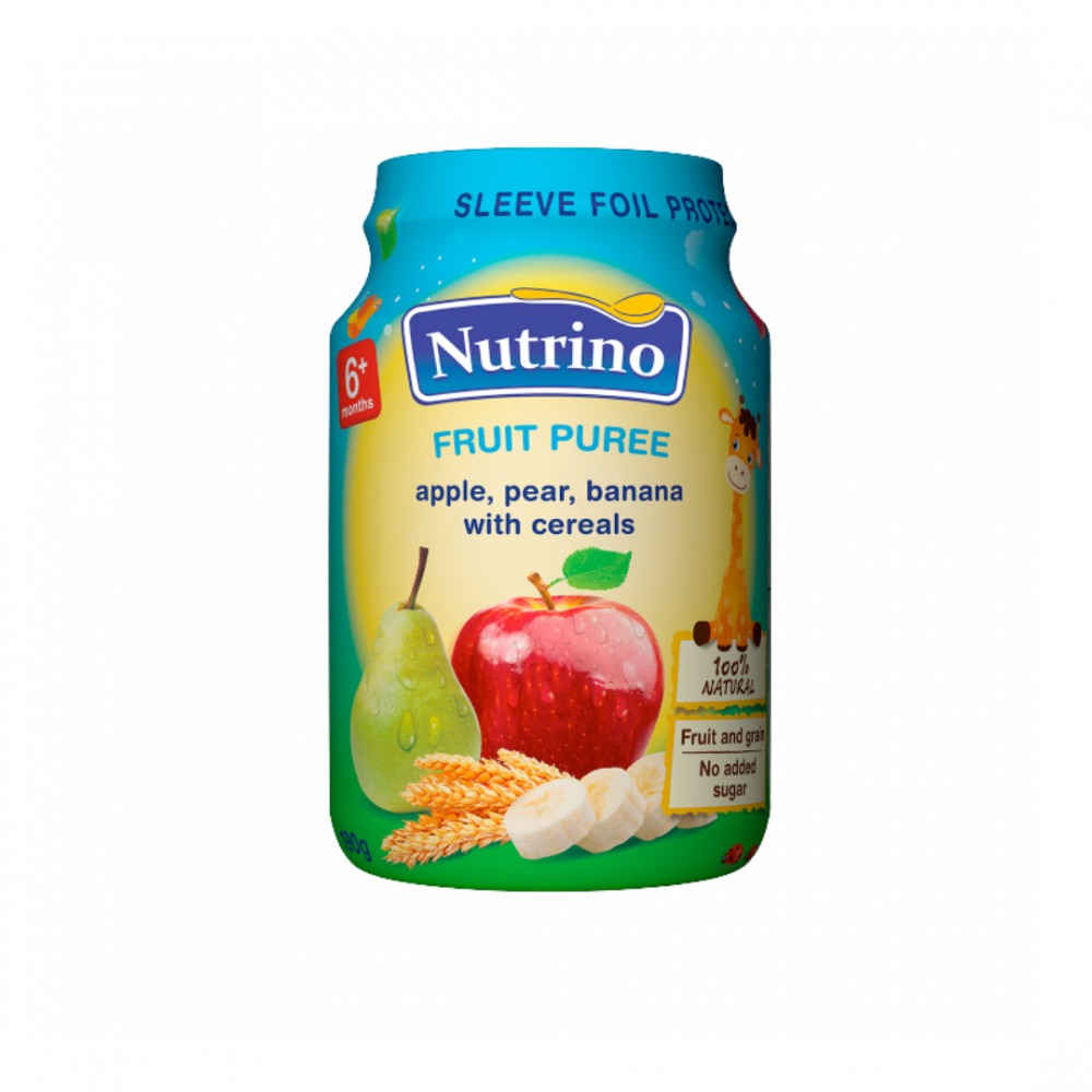 Nutrino Fruit Puree - Apple, Pear And Banana With Cereals