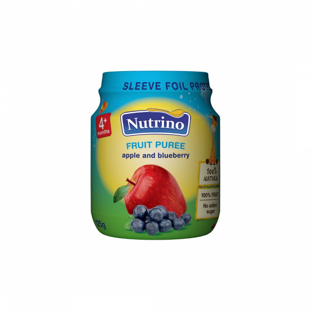 Nutrino Fruit Puree - Apple And Blueberry