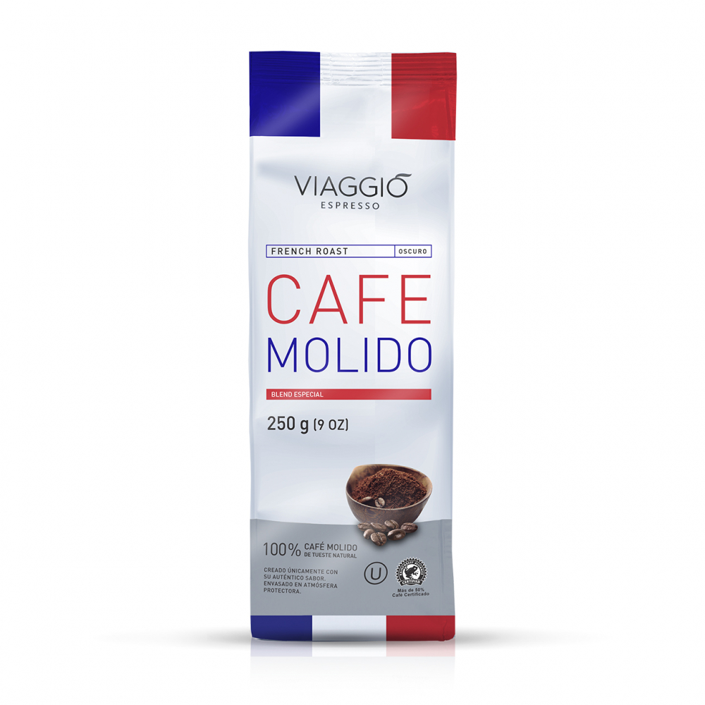 Ground Coffee Viaggio Espresso French Roast 250 Gr (v1)