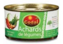Achards de légumes CODAL (24 x 130 g)