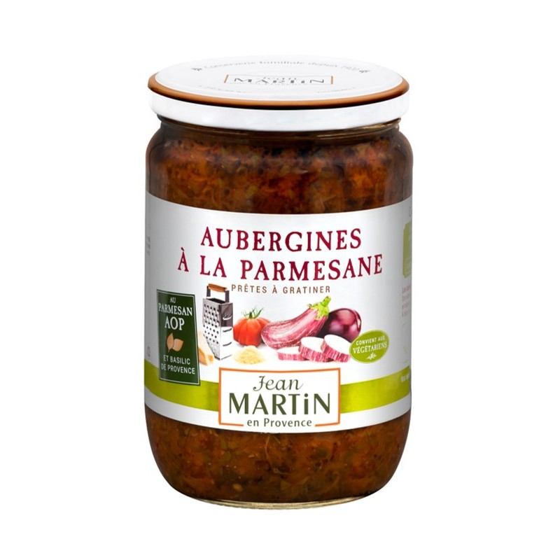 Aubergines à La Parmesane, 600g - JEAN MARTIN