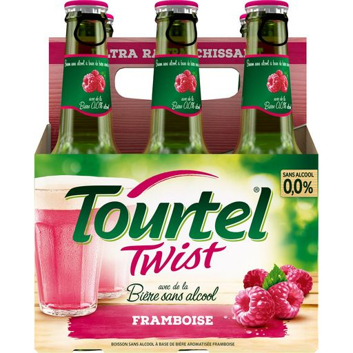 Twist Framboise Bière Sans Alcool 6x27.5cl - TOURTEL