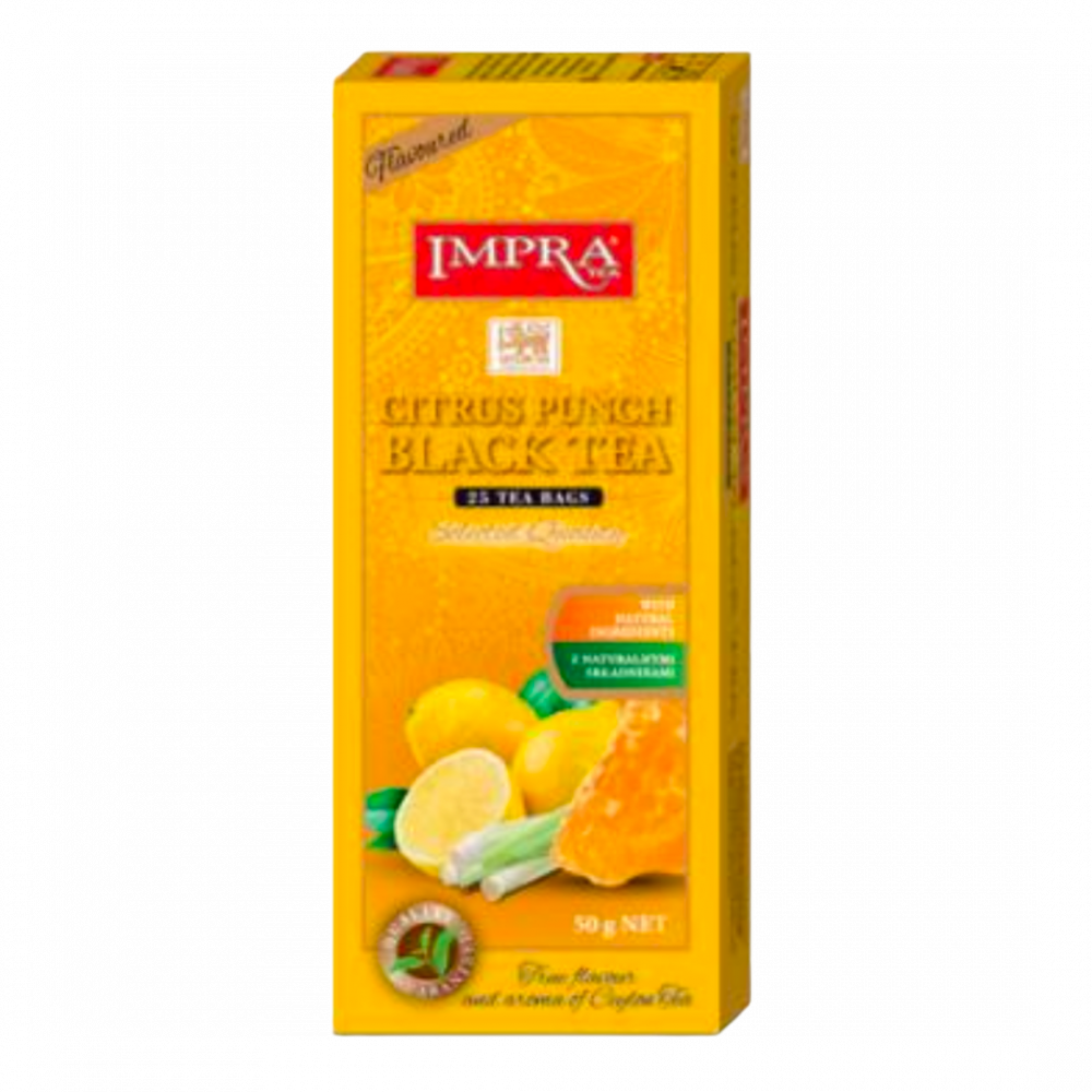 Impra, Black Tea, Flavoured Citrus Punch âwith Natural Piecesâ 2gx25x24,