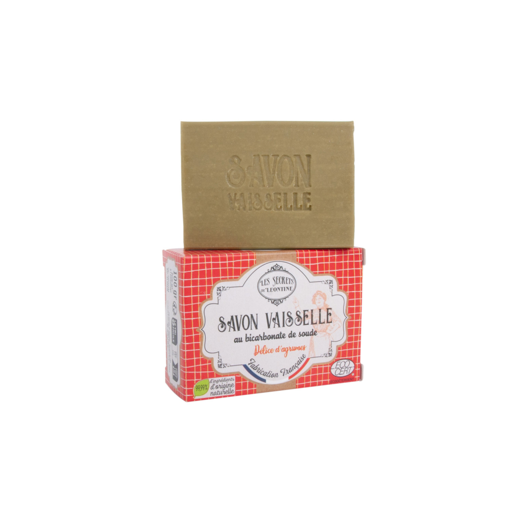 Solid Dish Soap Cardboard Box 100 Gr - Les Secrets De Leontine