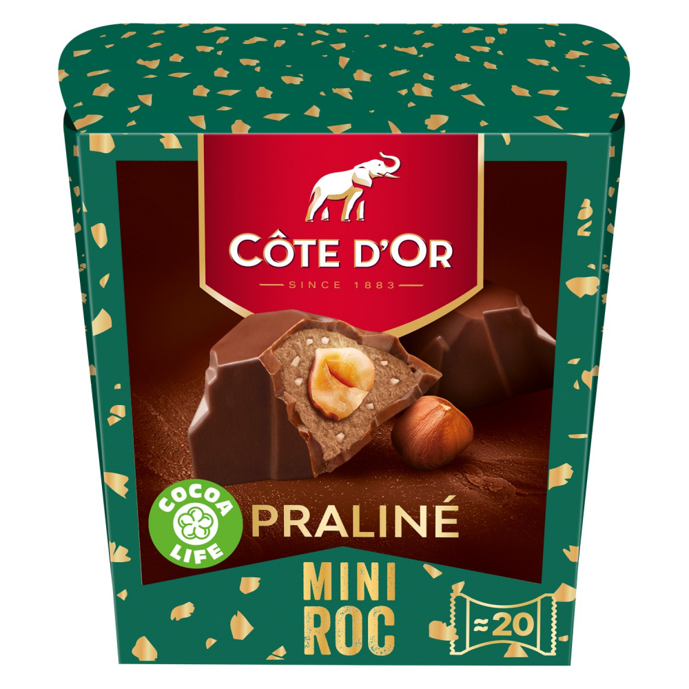 Chocolat praliné mini roc 186g - COTE D'OR