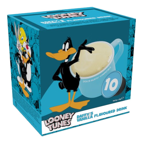 Daffy's Getränkekapseln mit Vanillegeschmack, kompatibel mit Dolce Gusto - Looney Tunes