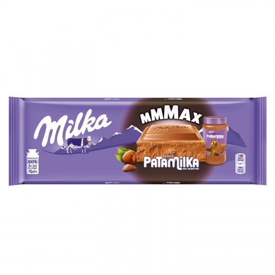 Tablette de chocolat goût patamilka mmmax 270g - MILKA