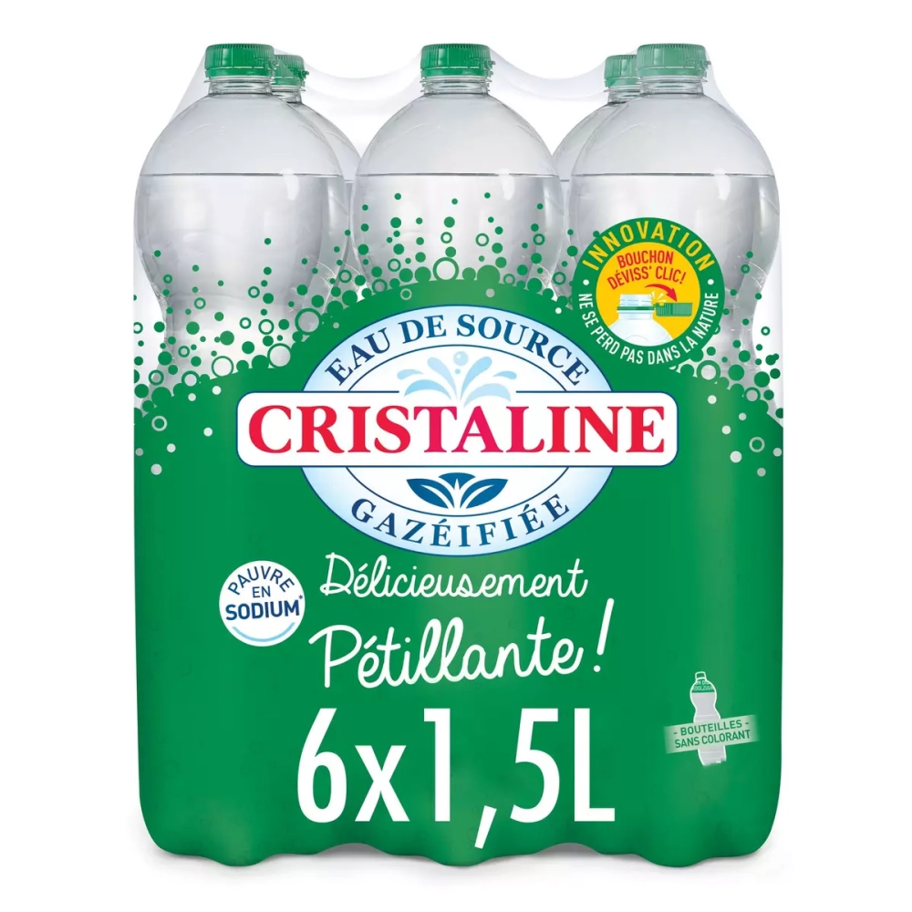 Pet sparkling water 1.5l - Cristaline