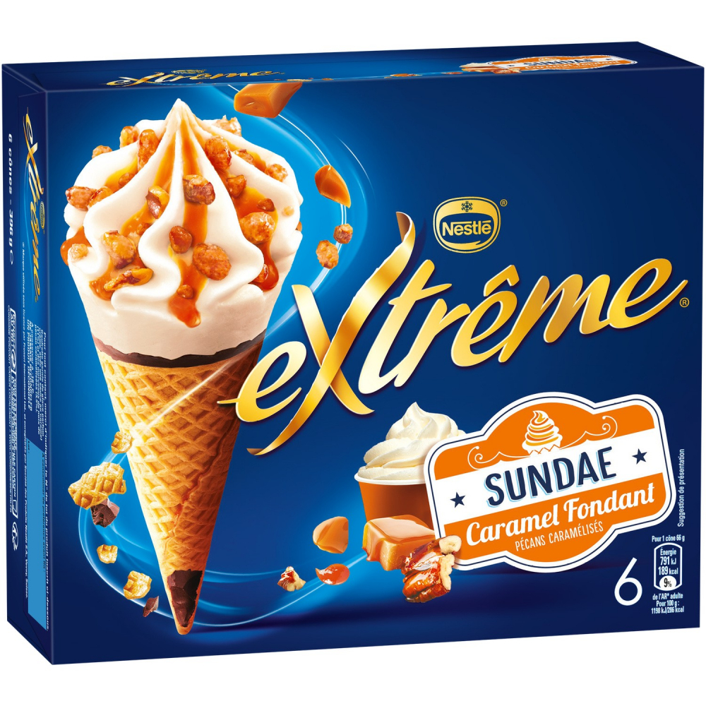 Sundae Vanille/caramel 12x75g