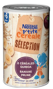 Cereais para bebês a partir de 6 meses quinoa; banana e ameixa - 380g -NESTLE