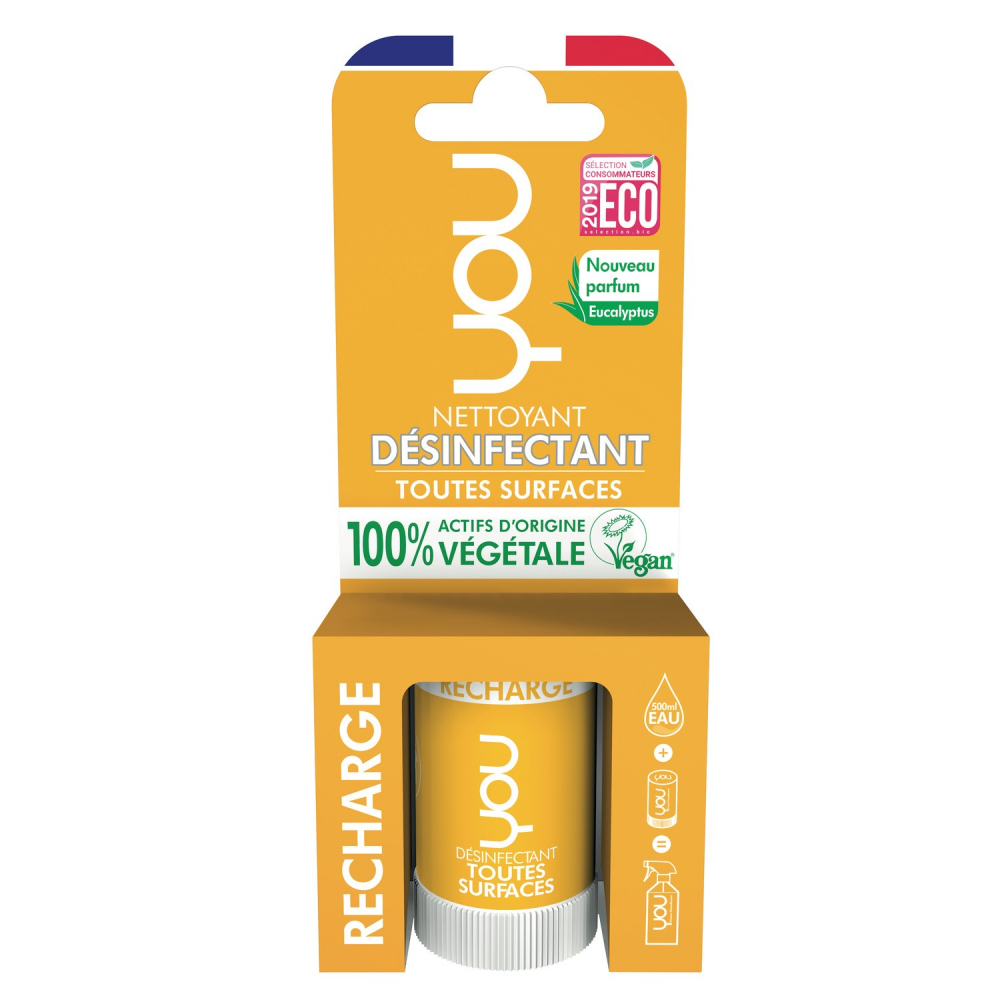 Recharge désinfectant toutes surfaces 12ml - YOU