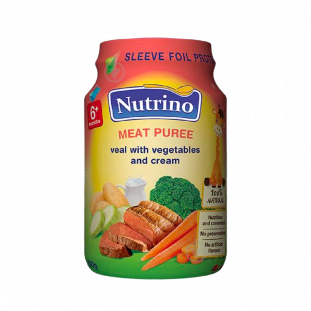 Nutrino Meat Puree - Beef With Mixed Vegetables And Cream