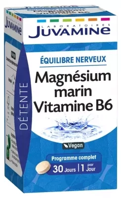 Marine Magnesium Vitamin B6 30 Tablets - Juvamine