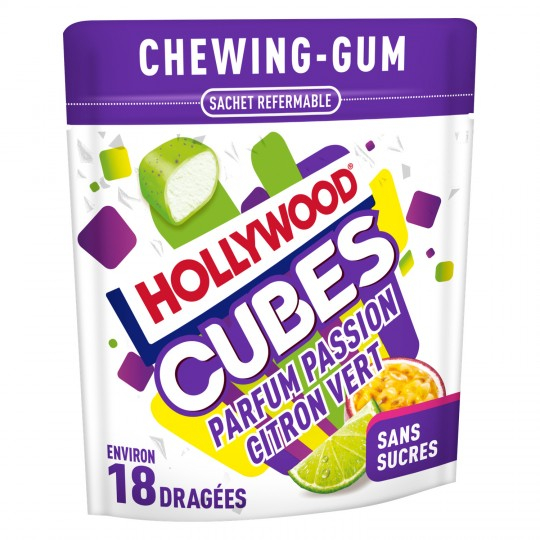 Chewings gums passion citron vert 41g - HOLLYWOOD