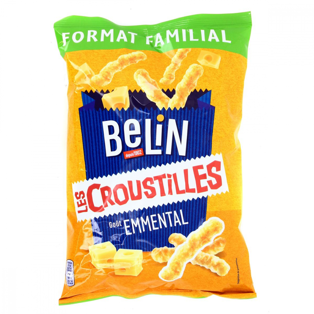 Biscoitos Aperitivos com Chips Emmental, 138g - BELIN