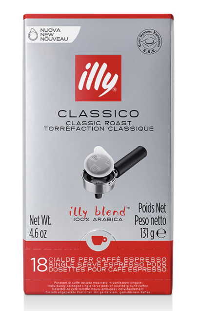 Café torréfié classico x18 dosettes 131g - ILLY