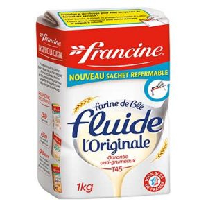 Farine de blé fluide t45 1kg - FRANCINE