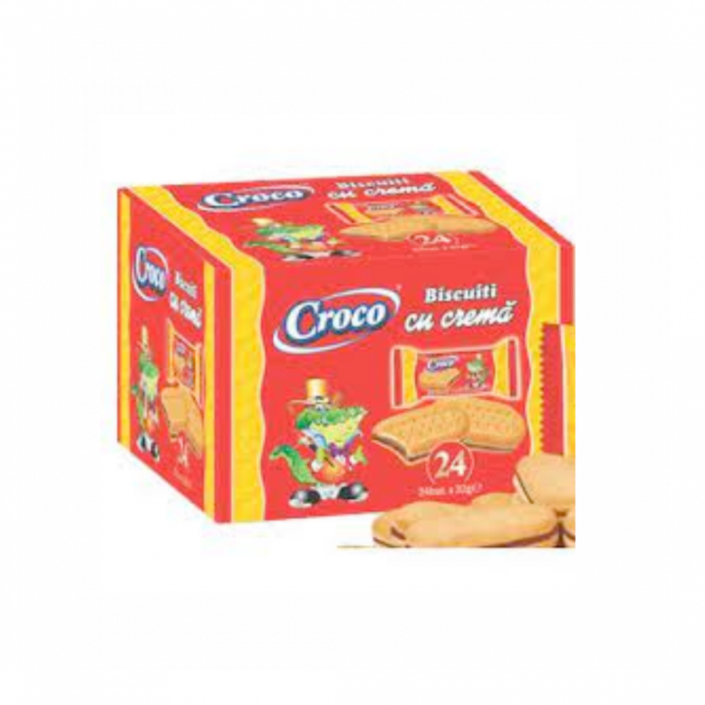 Croco Biscuits With Cocoa Cream 32g [24/mp] Rsc