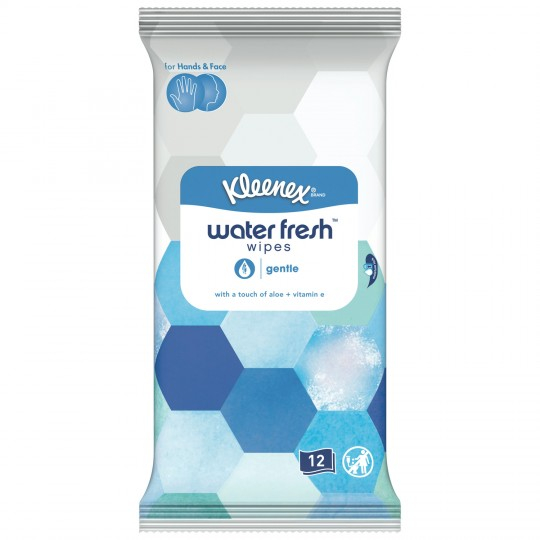 Mouchoirs humides water fresh gentle x12 - KLEENEX