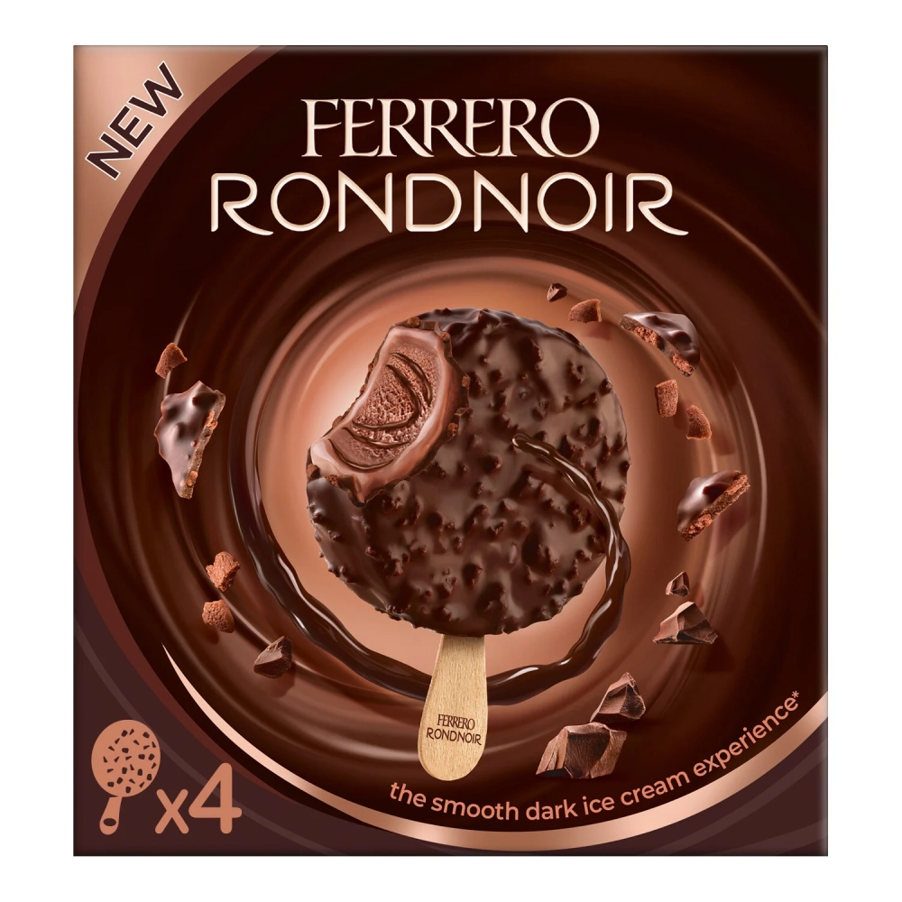 آيس كريم شوكولاتة داكنة مستديرة × 4 200 جم - فيريرو