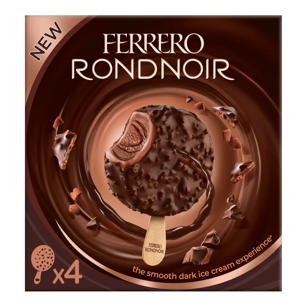 Glace Chocolat Noir Rond Noir x4 200g - FERRERO