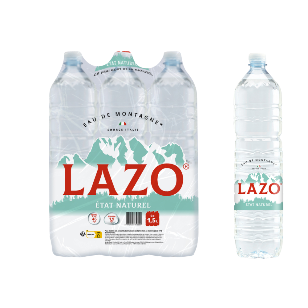 Acqua Naturale di Montagna 1,5l - LAZO