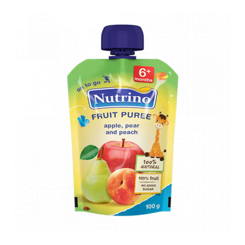 Nutrino Fruit Puree - Apple, Pear And Peach