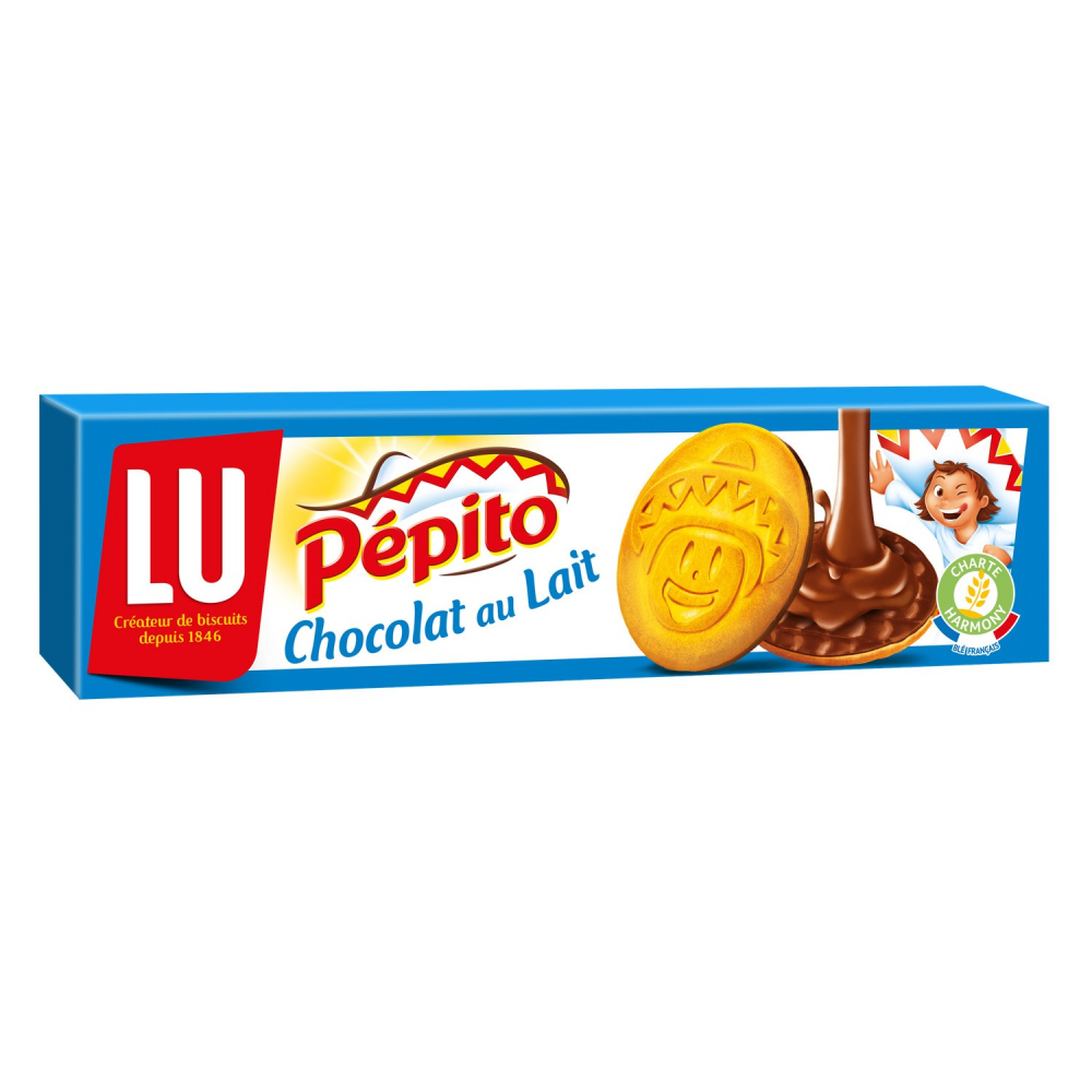 Biscuits chocolat au lait Pepito 192g - LU