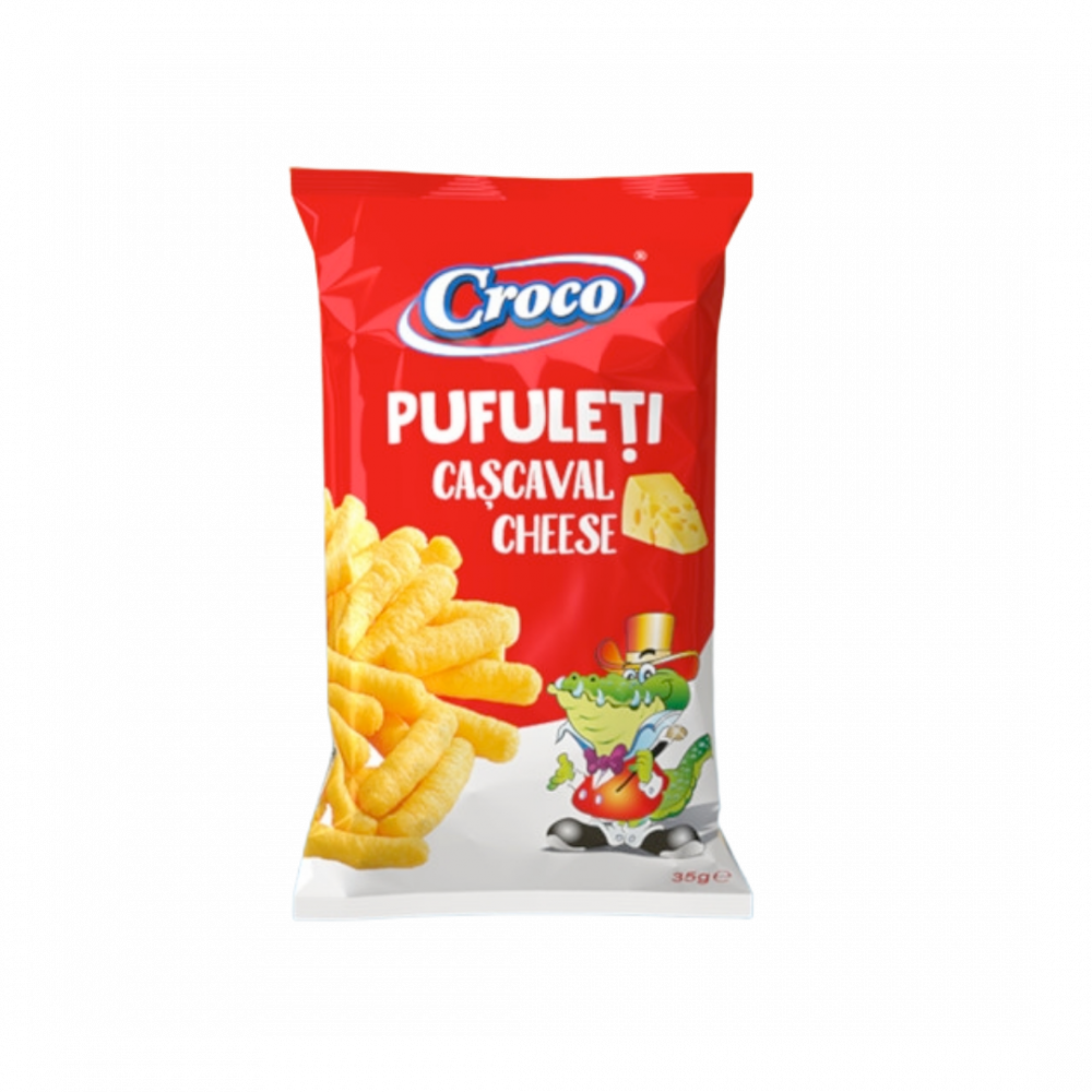 Croco Corn Puffs With Cheese 35g 12/1srp