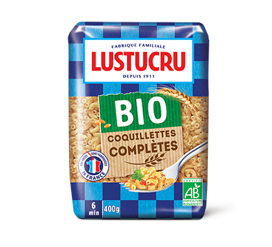 Pasta Conchiglia Integrale Bio 400g - Lustucru