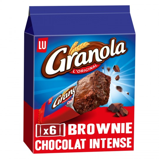 Brownie chocolat intense x6 180g - GRANOLA