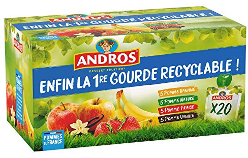 Compotes à boire - 20x90g - Andros