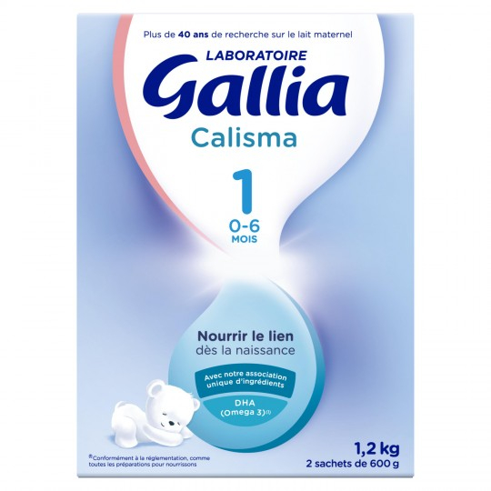 Lait en podure calisma 1er âge 2x600g - GALLIA