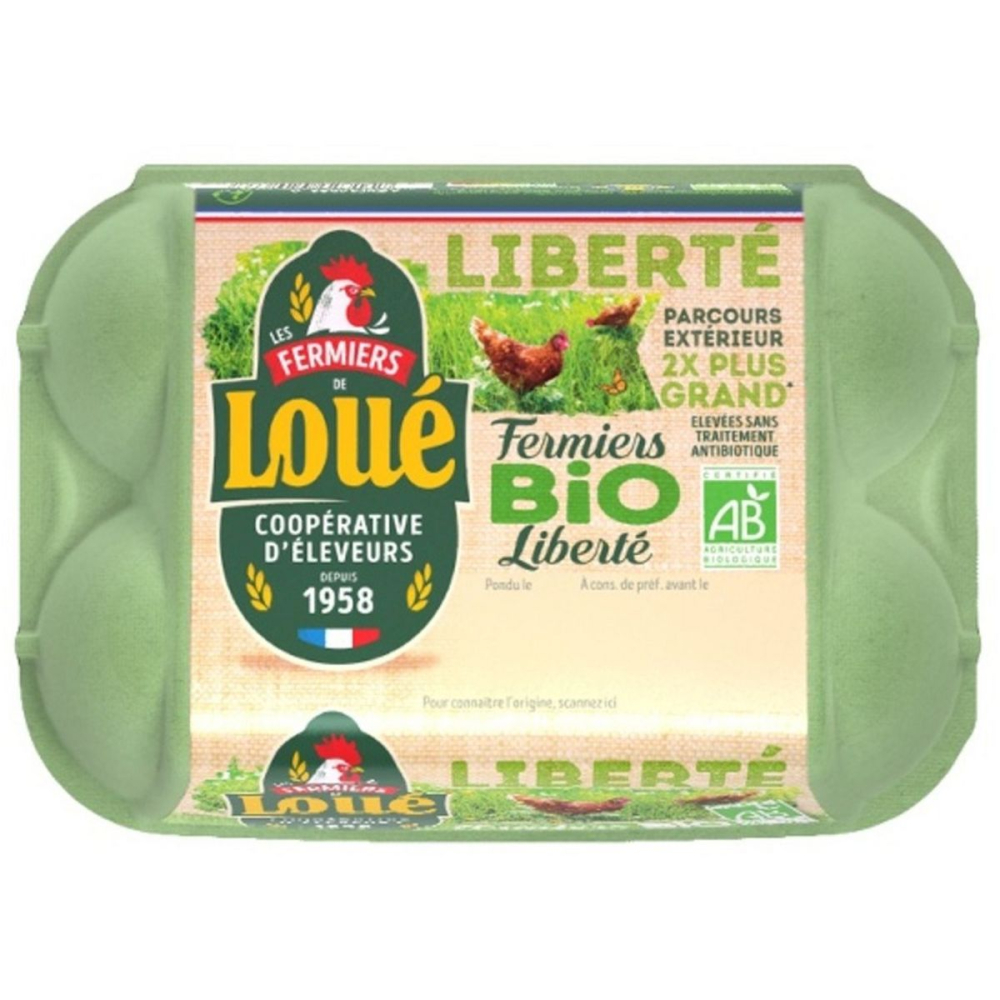 Medium Size Organic Free Range Eggs - LOUE