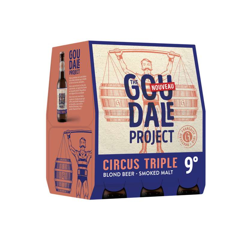 Cerveza rubia, 9°, 6x25cl - LA GOUDALE