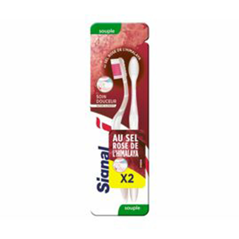 Duo toothbrush Softness Salt Pink Himalaya Soft - COLGATE