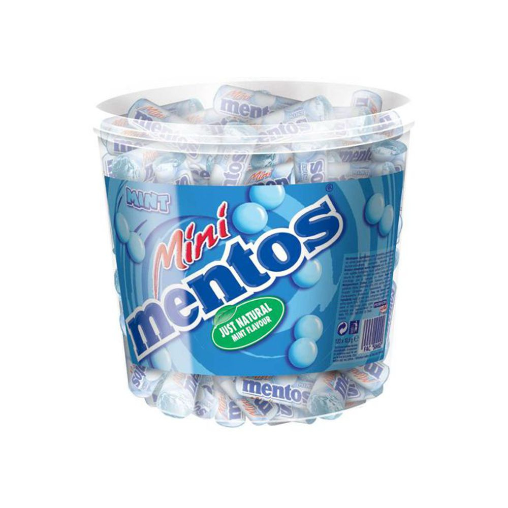 Mini rouleaux bonbons parfum menthe x120 - MENTOS