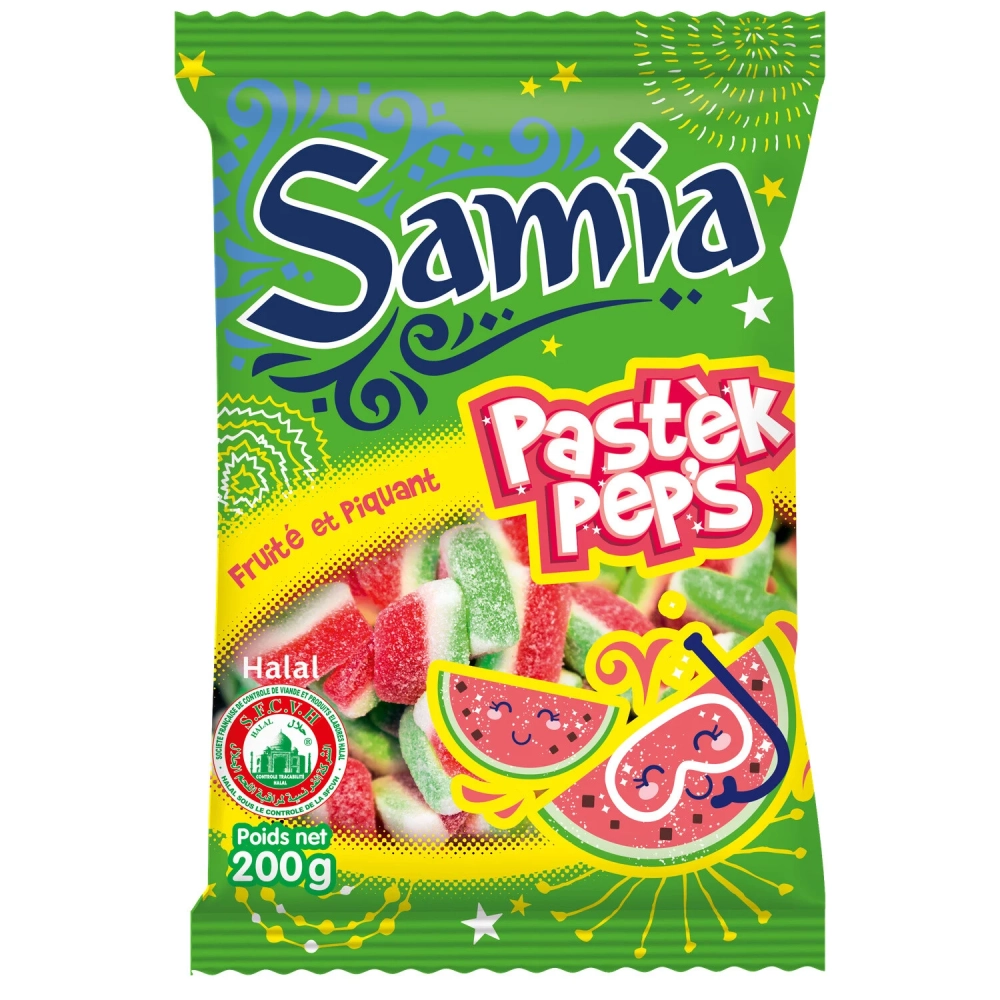 Bonbons Pastèques Halal 200g - SAMIA