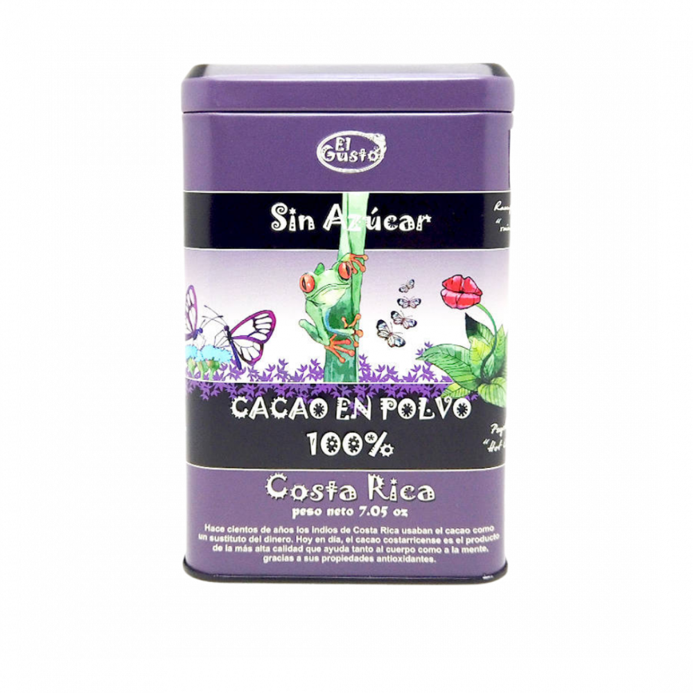 100% Cocoa Powder, El Gusto, All Natural Unsweetened Cocoa, Sugar Free, Costa Rican Gourmet Cocoa Powder (200gr)