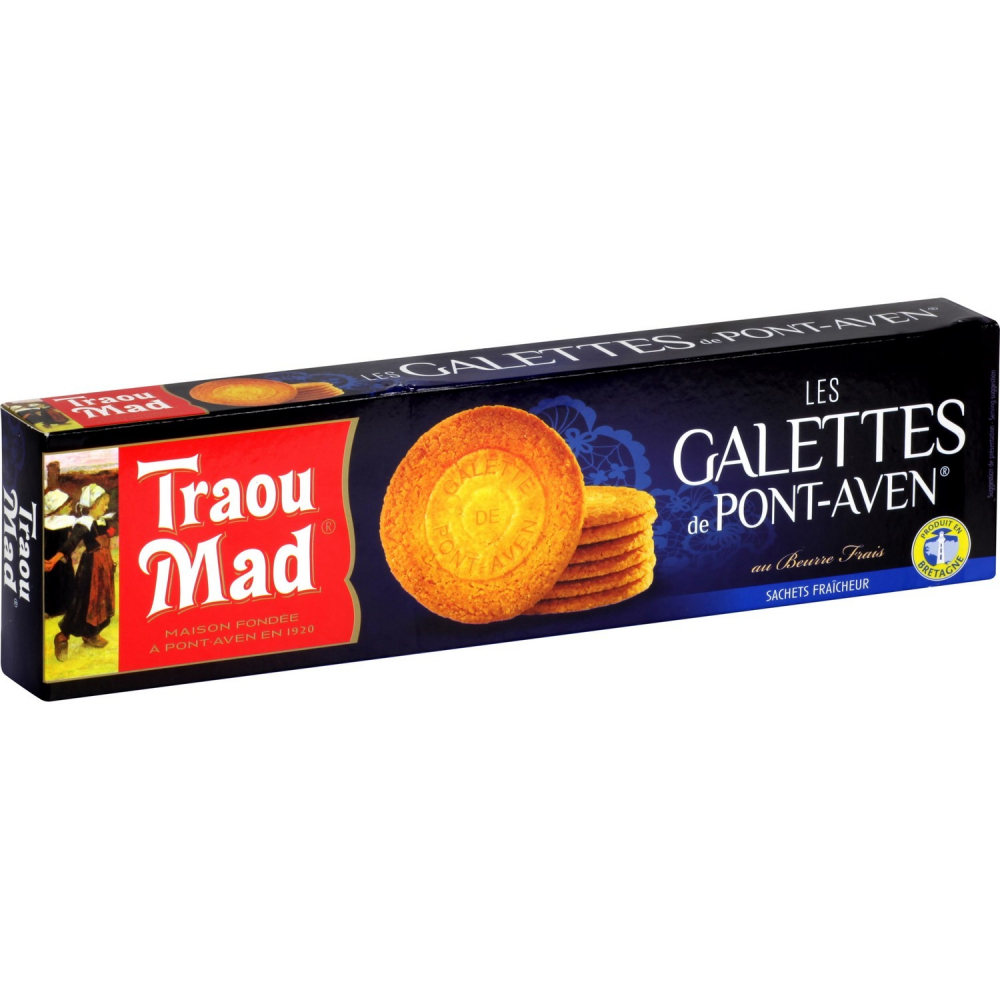 Biscuits galettes de Pont-Aven 130 g - TRAOU MAD