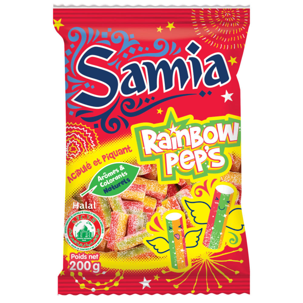 Doces Rainbow Peps 200g Nat - SAMIA