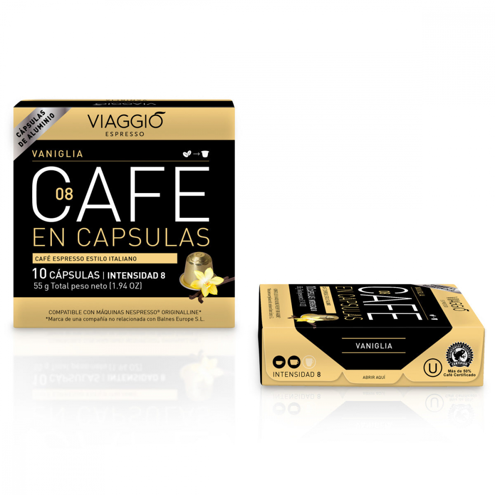 Pack Of 10 Aluminum Capsules Viaggio Espresso Vaniglia (v2)