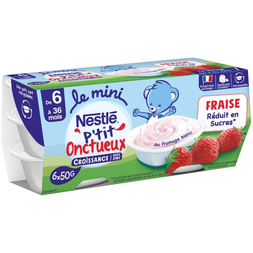 Little creamy strawberry from 6 months 6x50g - NESTLE