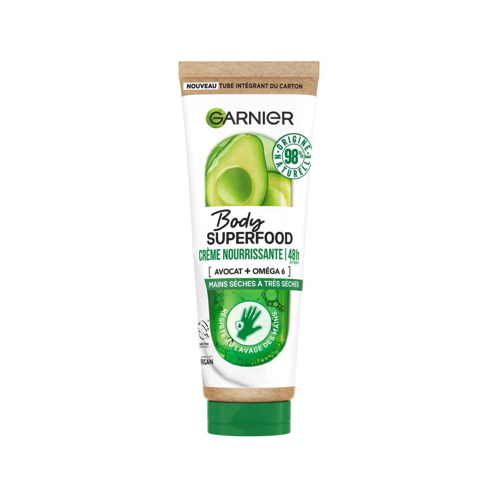 Dry to Very Dry Nourishing Hand Balm Avocado + Omega 6 75ml - GARNIER SKINACTIVE