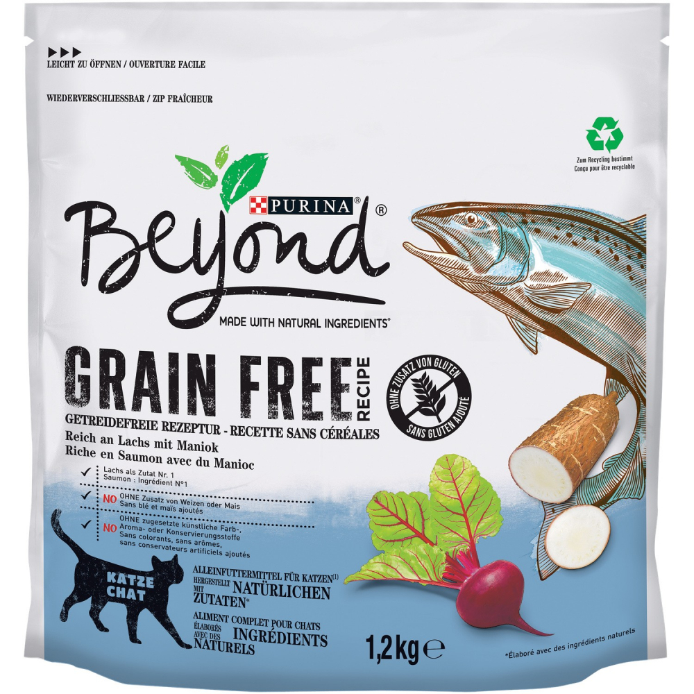 Beyond Cat Food with Salmon 1.2kg - PURINA