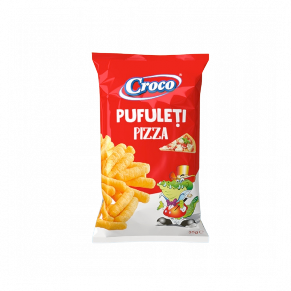 Croco Corn Puffs With Pizza 35g 12/1 Srp