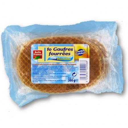 Filled Waffles Vanilla Flavor X 10 300g - BELLE FRANCE
